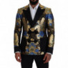 Giacca blazer doppiopetto in lurex oro - IT48 - M