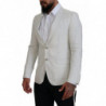 Blazer da giacca slim fit in lino bianco - IT46 - S