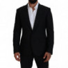 Blazer da giacca slim fit elasticizzato in lana nera - IT50 - L