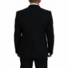 Blazer da giacca slim fit elasticizzato in lana nera - IT52 - L