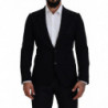 Blazer da giacca slim fit con corona di lana nera - IT46 - S