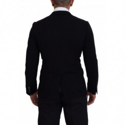 Blazer da giacca slim fit con corona di lana nera - IT46 - S