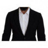 Blazer da giacca slim fit con corona di lana nera - IT46 - S
