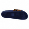 Pantofole diapositive gomma logo leopardato blu marrone - EU44/US11