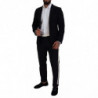 Blazer da giacca slim fit con corona di lana nera - IT46 - S