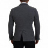 Blazer da giacca slim fit con rose di lana grigia - IT46 - S