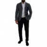 Blazer da giacca slim fit con rose di lana grigia - IT46 - S