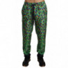 Pantaloni skinny con stampa pavone verde - IT48 - M