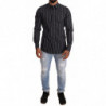 Camicia formale in cotone con stampa mosche blu - IT40 - M