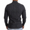 Camicia formale in cotone con stampa mosche blu - IT40 - M