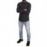 Camicia formale in cotone con stampa mosche blu - IT40 - M