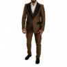 Abito a 3 pezzi con un bottone slim fit nero giallo - IT50 - L