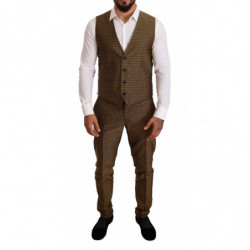 Abito a 3 pezzi con un bottone slim fit nero giallo - IT50 - L