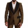 Abito a 3 pezzi con un bottone slim fit nero giallo - IT50 - L