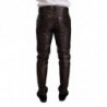 Abito SICILIA slim 3 pezzi in broccato oro viola - IT50 - L