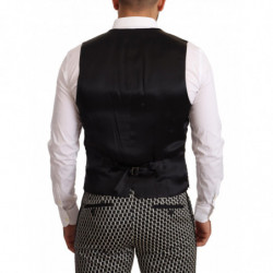 Completo MARTINI a 3 pezzi con motivo check bianco nero - IT48 - M