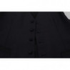 Gilet formale con gilet elasticizzato in lana nera - IT50 - L