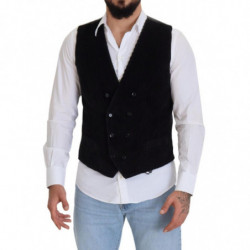 Gilet gilet doppiopetto in cotone nero - IT46 - S