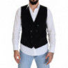 Gilet gilet doppiopetto in cotone nero - IT48 - M