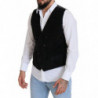 Gilet gilet doppiopetto in cotone nero - IT48 - M