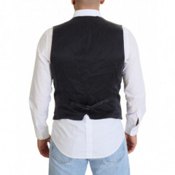 Gilet gilet doppiopetto in cotone nero - IT50 - L
