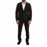 Completo TAGLIENTE in poliestere nero slim 2 pezzi - IT50 - L