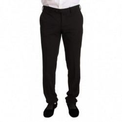 Completo TAGLIENTE in poliestere nero slim 2 pezzi - IT50 - L