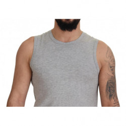 T-shirt pullover da uomo senza maniche grigia - IT48 - M