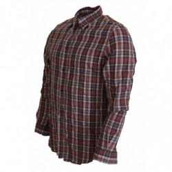 Camicia casual a maniche lunghe in cotone a quadri multicolor - XXS