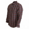 Camicia casual a maniche lunghe in cotone a quadri multicolor - XXS