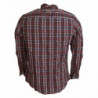 Camicia casual a maniche lunghe in cotone a quadri multicolor - XXS