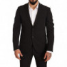 Completo TAGLIENTE in poliestere nero slim 2 pezzi - IT50 - L