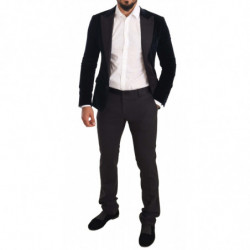 Abito da smoking slim fit in cotone velluto blu - IT46 - S