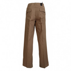 Pantaloni chino da uomo dal taglio dritto in cotone marrone - IT52 - L