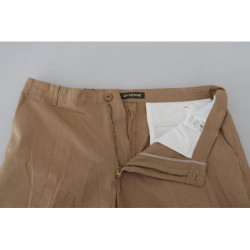 Pantaloni chino da uomo dal taglio dritto in cotone marrone - IT52 - L