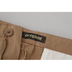 Pantaloni chino da uomo dal taglio dritto in cotone marrone - IT52 - L