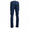 Jeans casual in denim da uomo elasticizzati in cotone blu - IT50 - L