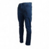 Jeans casual in denim da uomo elasticizzati in cotone blu - IT50 - L