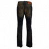 Jeans da uomo slim fit in denim di cotone lavato blu - IT54 - XL