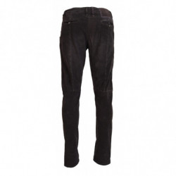 Pantaloni casual da uomo dal taglio dritto cotone marrone - IT48 - M