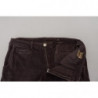 Pantaloni casual da uomo dal taglio dritto cotone marrone - IT48 - M