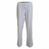 Pantaloni larghi da uomo con logo in cotone bianco - IT52 - L