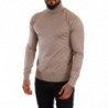 Maglione pullover dolcevita in cashmere beige - IT46 - S