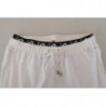 Pantaloni larghi da uomo con logo in cotone bianco - IT50 - L