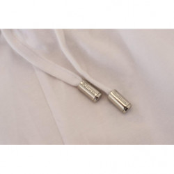Pantaloni larghi da uomo con logo in cotone bianco - IT50 - L
