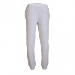 Pantaloni jogger da uomo con logo in cotone bianco - IT46 - S