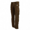 Pantaloni cargo in velluto a coste di cotone marrone - IT46 - S