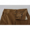 Pantaloni cargo in velluto a coste di cotone marrone - IT46 - S