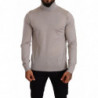 Maglione pullover dolcevita in cashmere grigio - IT50 - L