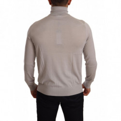Maglione pullover dolcevita in cashmere grigio - IT50 - L